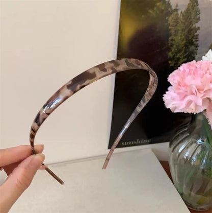 Thin Leopard Acrylic Headband