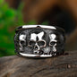 Steel Gothic Accessories Lost Skull Ring Anel Masculino Punk Jewelry Boyfriend Gift OSR731