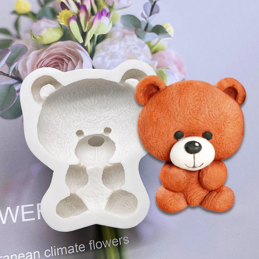 Bear Silicone Cake Baking Mold Sugarcraft Chocolate Cupcake Fondant Cake Decorating Tools
