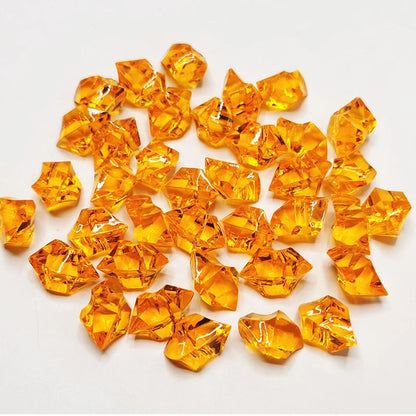 100pcs-200PCS/lot 25X18mm Acrylic Crystal Ice Rock Stones Vase Gems For Wedding Party Decor Confetti Table Scatter Beads