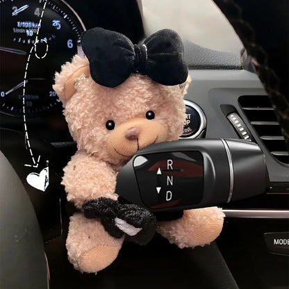 Cute Car Wiper Plush Ornaments – Capybara, Panda & Cat Turn‑Signal Switch Decorations