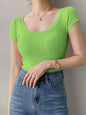 Women Cotton T Shirt Summer  Slim Top   16 Colors