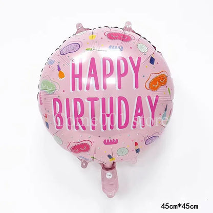 Lipstick Nail Polish Aluminum Film Ballons Girls Makeup Beauty Theme Birthday Party Decoration Balloons