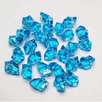 100pcs-200PCS/lot 25X18mm Acrylic Crystal Ice Rock Stones Vase Gems For Wedding Party Decor Confetti Table Scatter Beads