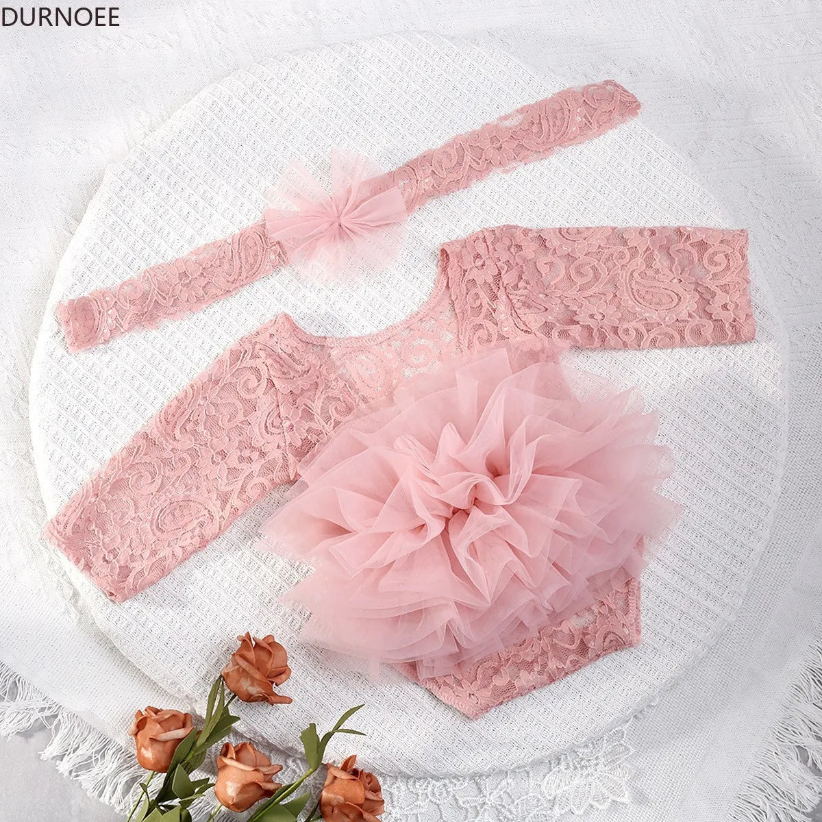 Newborn Baby Tutu Dress: Lace Girl Princess Romper, Perfect for Photoshoots