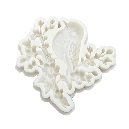 Bird Flower Silicone Sugarcraft Mold Chocolate Cupcake Baking Fondant Cake Decorating Tools