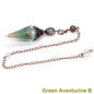 Crystal Healing Stone Quartz Pendulums Spiritual Hexagonal Pointed Resin Witchcraft Supplies Balancing Accessories Divination