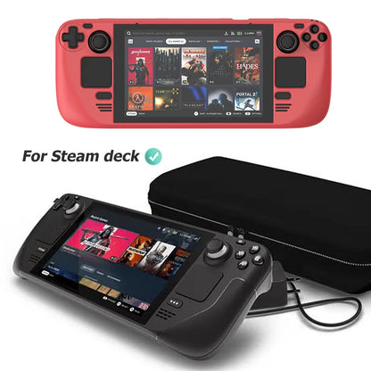 For STEAM DECK Game Console Cover Shell with Bracket Shockproof Protection Case Frame Protector Stand Non-slip Cover Game Parts
