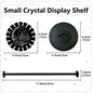 1Set Shelf Black Display Shelf Dowsing Pendulum Wheel Display Stand Witch Stuff Wooden Pendulum Holder Stand