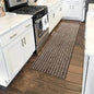 Soft and Thick Kitchen Mat - Striped Anti slip and Oil proof Floor Mat - Durable Waterproof Carpet - Anti fouling Floor Mat