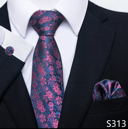 Silk Tie Pocket Squares Necktie Suit Accessories
