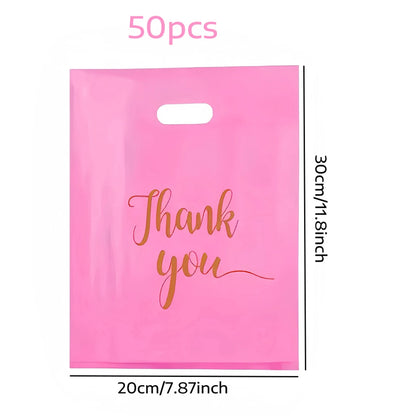 100pcs gift bags, thanks, thanksgiving, Christmas, weddings, birthdays, small business supplies, clothing bags, business gifts