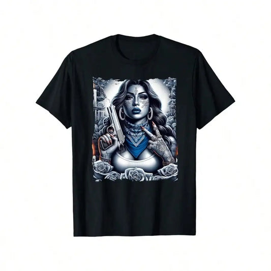 Gangster Girl Chicano Tee – Hip Hop Graphic Shirt