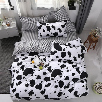 2/3piece Cartoon Animal Starry Sky Print Bedding Set, A Duvet Cover and A Pair of Pillowcases (no Padding), Suitable for Bedroom