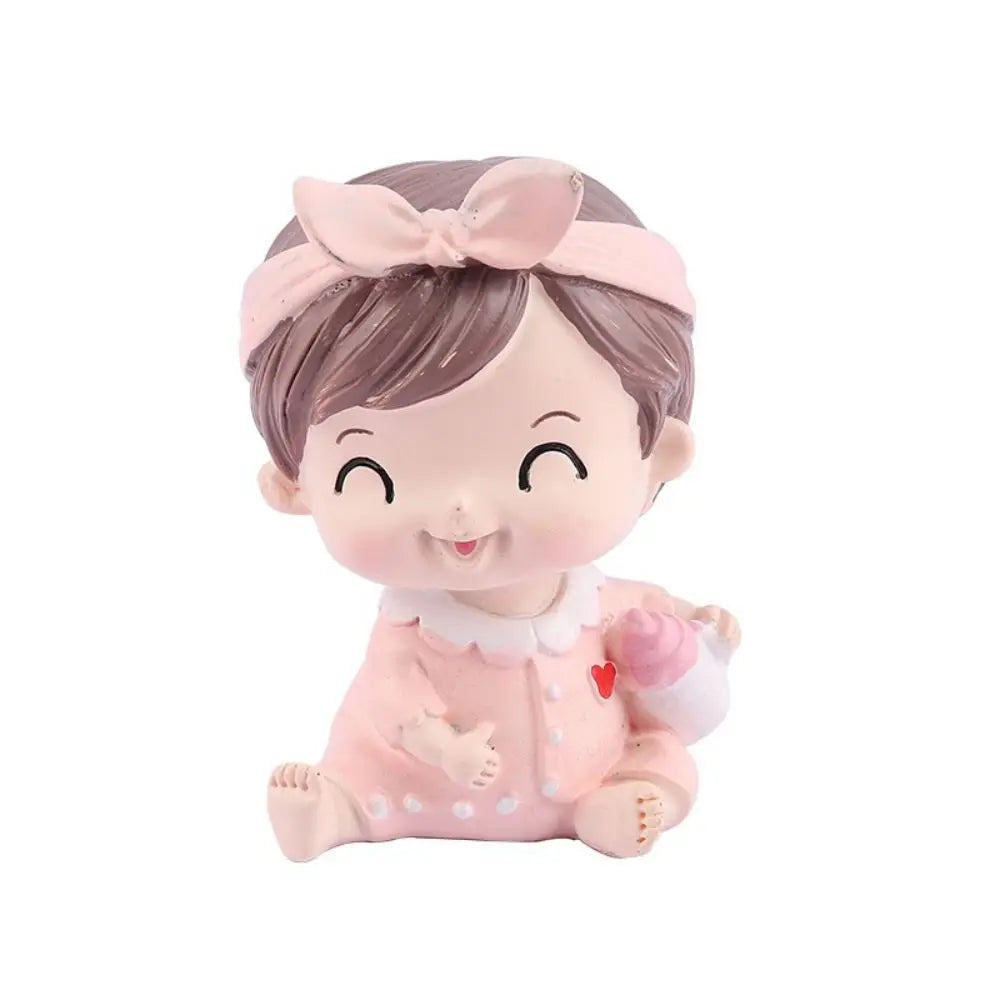 New Cartoon Cake Decoration Cute Creative Birthday Cake Decoration Car Decor Ornament Full Moon Bottle Baby Model Decoration