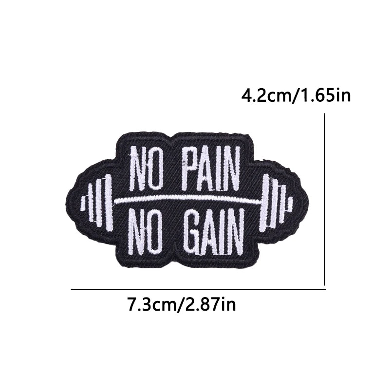 Letter Embroidered Patch Cartoon/Personality Letter Slogan Patch Iron On Patches For Clothing thermoadhesive Patches Sew Badges