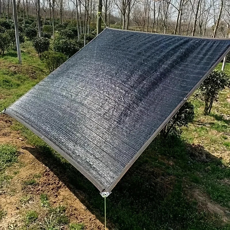 Professional - Grade Sunshade Net Cloth Set - 85% Efficient Sun - Shading Rate, with Matching Hanging Ropes! The Black Encrypted