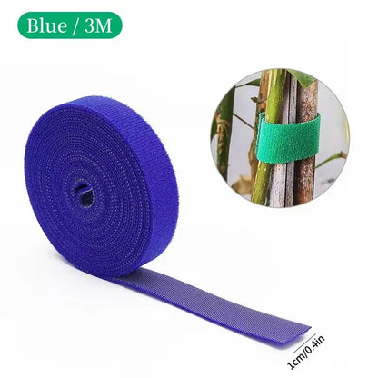 3 Rolls Green Garden Twine Plant Ties Nylon Plant Bandage 3 Meters Garden Hook Loop Bamboo Cane Wrap Support Garden Accessories