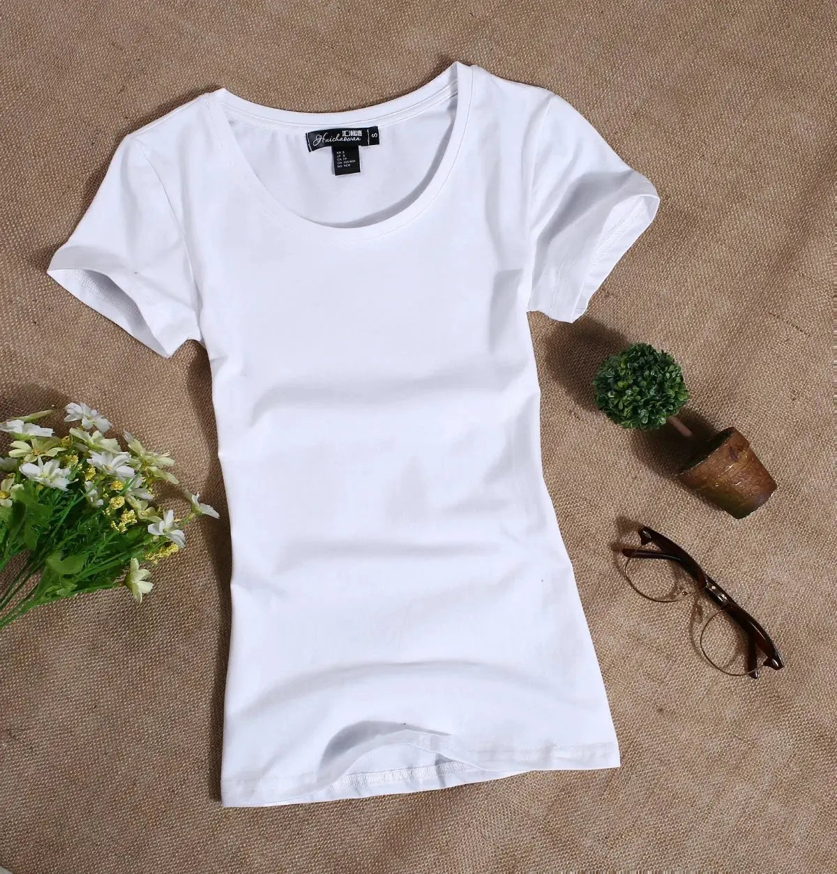 Women's Casual Short Sleeved Slim T shirts