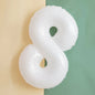 40‑Inch Yellow & White Macaron Daisy Number Foil Balloon
