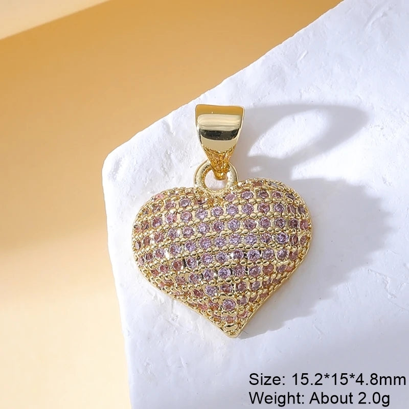 Handmade Luxury Pendant 18K Real Gold-Plated Charms