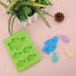 1/6PCS Robot Ice Cube Tray Silicone Mold Candy Moulds Chocolate  For Kids Party and Baking Minifigure Building Block  Themes