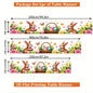 1Pc Easter Bunny Egg Table Runner Cartoon Cute Pet Holiday Table Decor Cloth Party Scene Arrangement Long Tablecloth
