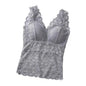 Women's Lace See-through Pads Tank