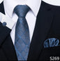 Silk Tie Pocket Squares Necktie Suit Accessories