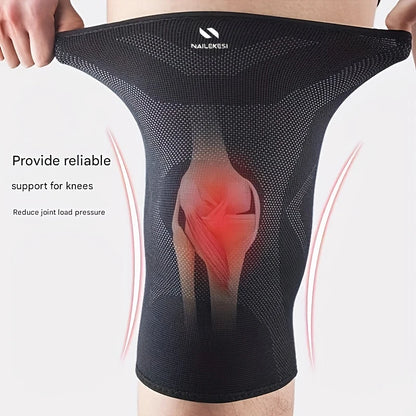 Plus‑Size Extra‑Large Knee Brace – 40–150KG Sports Support with Anti‑Slip Silicone for Running & Hiking
