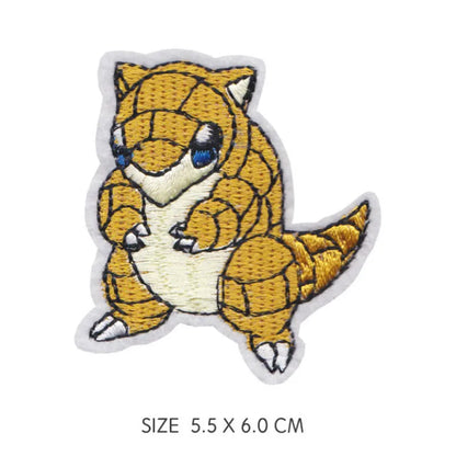 30‑Style Pokemon Embroidery Cloth Patches – Pikachu & Cartoon Iron‑On/Sew‑On Appliques for DIY Clothing