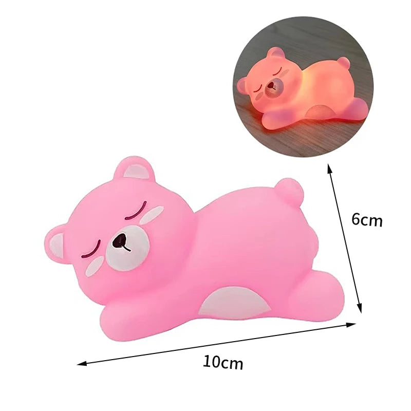 Cute Mini Panda Night Light LED Sleeping Animals Lamp Capybara Rabbit Lamp for Home Desktop Orname nParty Favors Gift