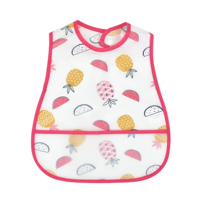 Adjustable Baby Bibs Waterproof Pocket Lunch Feeding Bibs
