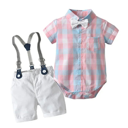Kids Boys Formal Party Outfits Clothes Set Wedding Birthday Toddler Boy Gentleman Handsome Children Elegant Suit 1 2 3 4 5 Years