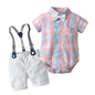 Kids Boys Formal Party Outfits Clothes Set Wedding Birthday Toddler Boy Gentleman Handsome Children Elegant Suit 1 2 3 4 5 Years