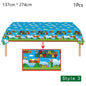 Super Mario Bros Birthday Decoration Party Supplies Disposable Tableware Baby Shower Paper Cup Tablecloth Plate Napkin Bag Kit