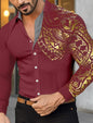 Men’s Long Sleeve Button‑Up Shirt
