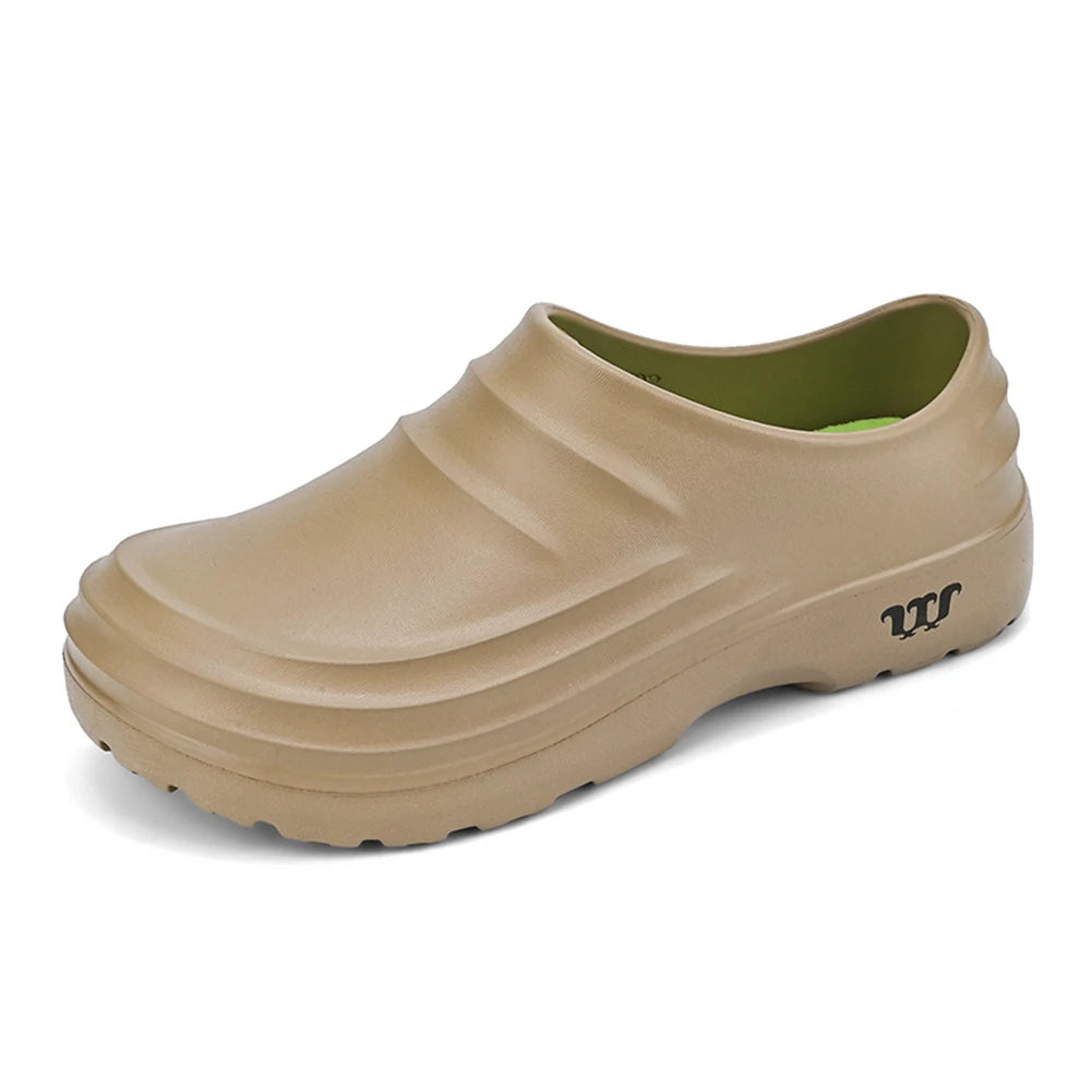 Chef Shoes Thickened Work Loafers Slip Resistant Warm Lined Nurse Shoes Waterproof Unisex Garden Shoes Lightweight for Men Women