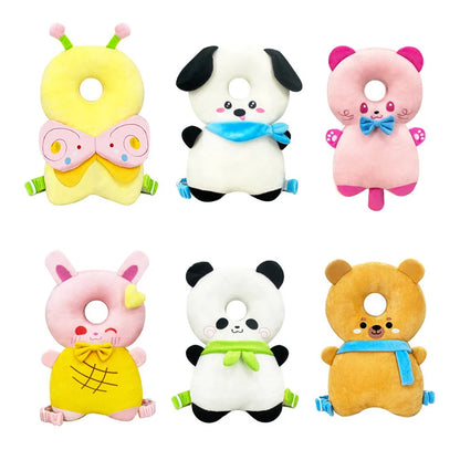 Newborn Headrest Security Pillows Backpack Toddler Baby Head Fall Protection Pad Cushion Cartoon Soft Security Pillows Backpack