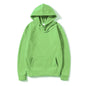 Men's and Women's Solid Color Pocket Pullover Hoodies