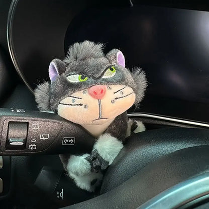 Cute Car Wiper Plush Ornaments – Capybara, Panda & Cat Turn‑Signal Switch Decorations