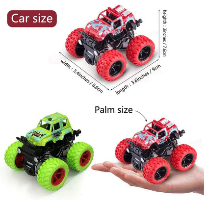 Pull Back Toy Car Inertial Rotation Car Four-wheel Drive Off-road Vehicle SUV Racing Power Children's Toy Car