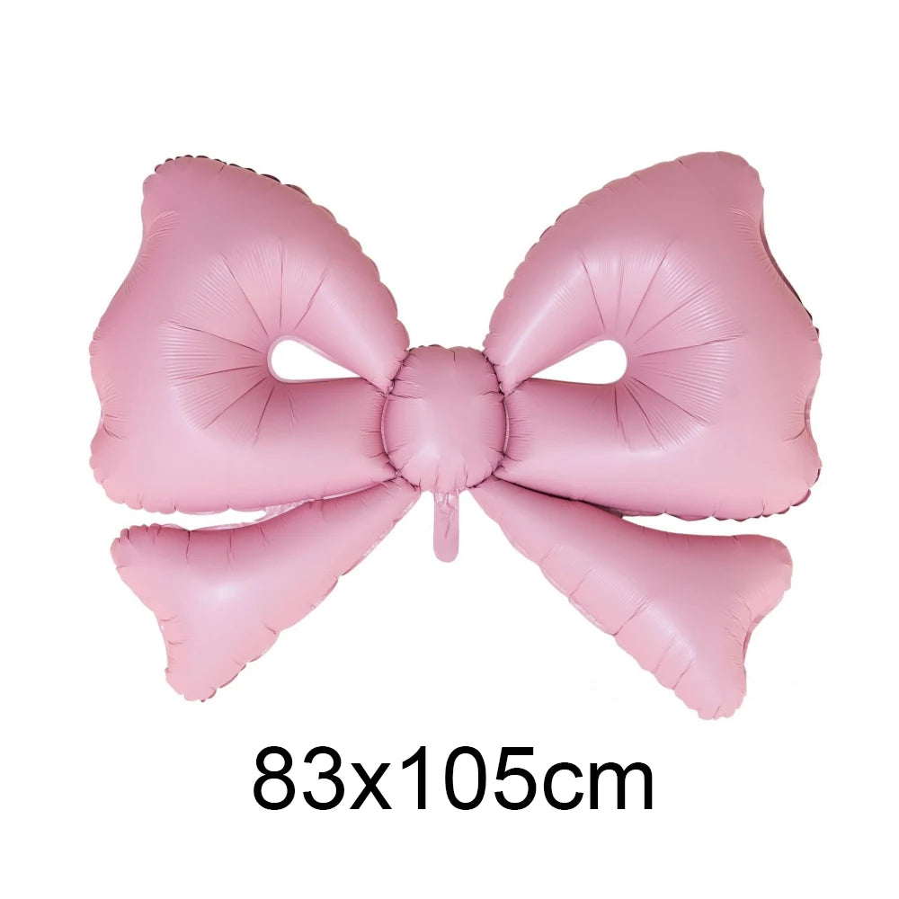 Giant Black Pink Bow Balloon Coquette Birthday Party Decorations Bowknot Balloon for Girls Baby Shower Bridal Wedding Supplies