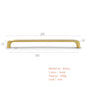Solid Brass Handles Modern  Kitchen Cabinet Knob Cupboard Door Pulls Drawer Knobs Gold Furniture Handle Hardware