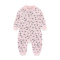 Newborn Baby 2-way Zipper Romper Cotton One-piece Jumsuit 0-24 Months Long Sleeve Newborn Baby Pajamas Comfortable Breathable