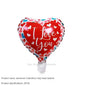 New 10 Inch Round Love Shape English Aluminum Film Balloon New Year's Birthday Valentine's Day Party Wedding Room Decoration
