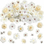 46Pcs Rose Artificial Flowers Heads for Home Decor Fake Flowers Garden Wedding Marriage Decoration Wreath Garland Gift Accessory