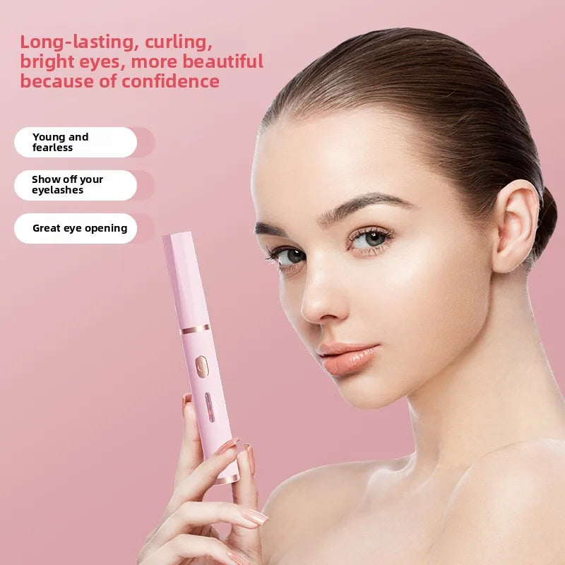 Portable USB‑Rechargeable Heated Eyelash Curler · Quick‑Heat, Long‑Lasting Lift for Women