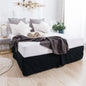 Solid Brushed Bed Skirt Standard Size for Twin Full Queen King Bedroom Beds Cover Non-slip Mattress Cover Bedsheet/ Bedspread