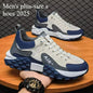 / Stylish Men's Vulcanize Shoes for Leisure and Running in 2025/ Thick-Soled Casual Sneakers/